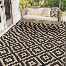 5x8 Waterproof Reversible Outdoor Rug - Plastic Straw Patio Garden Area Rug