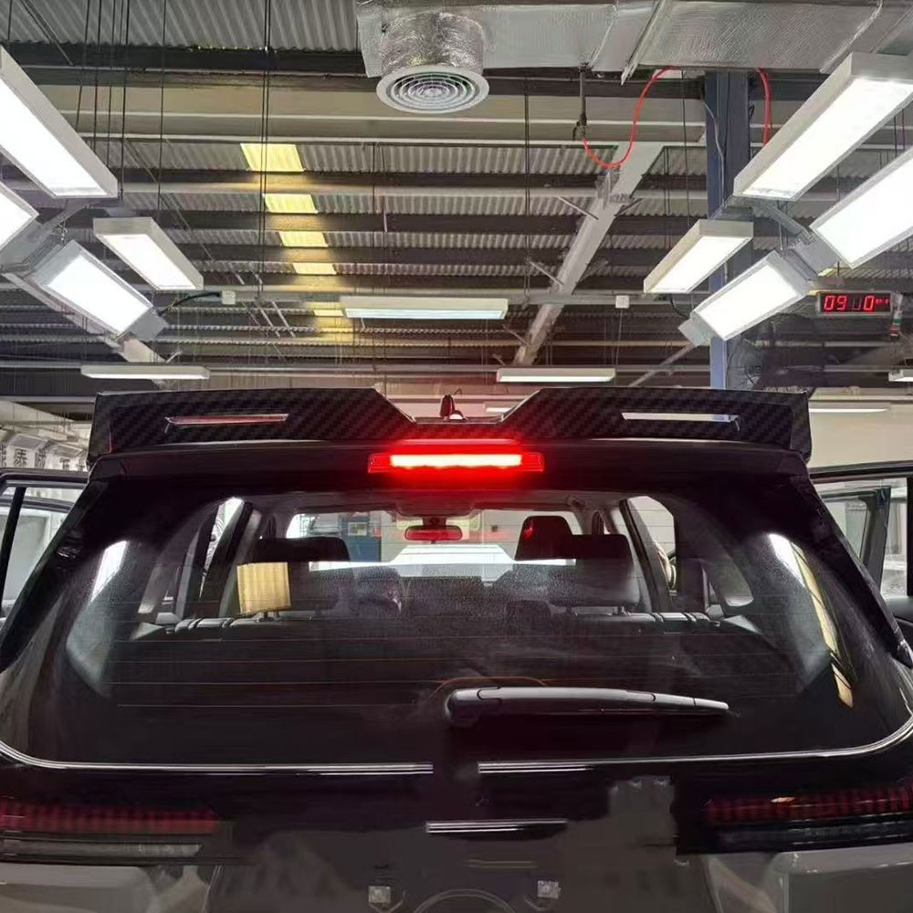 Rear Spoiler Tail Trunk Lip Wing Bar Fit For Toyota RAV4 2026 Carbon Fiber Print