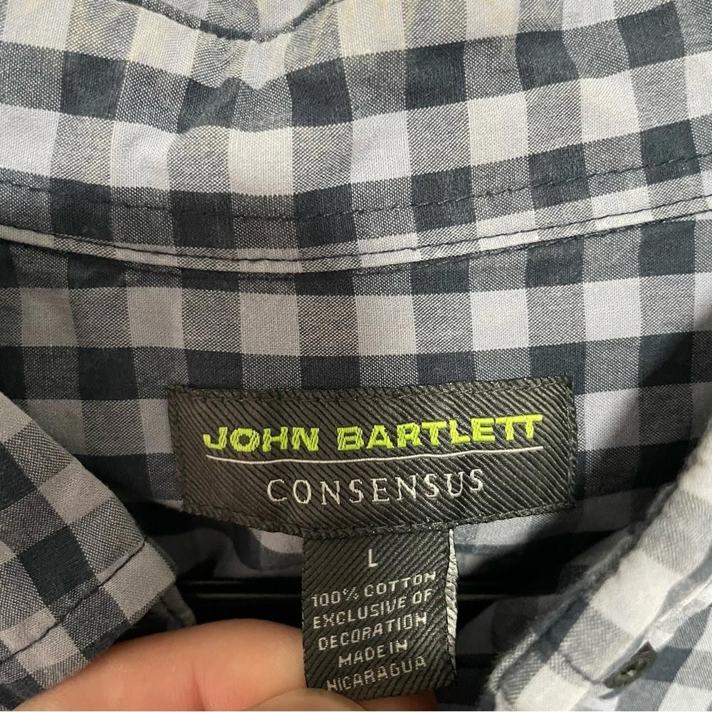 John Bartlett consensus gray and White Checkered … - image 2