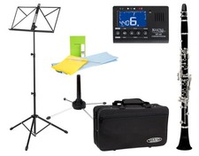 Edle Bb-Klarinette mit Böhm-Griffweise & 17 Klappen inkl. viel passendem Zubehör