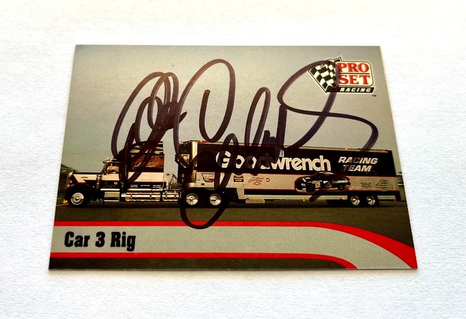 Dale Earnhardt NASCAR 1992 Pro Set #172 The Intimidator Autographed Signed - Image 3 of 4