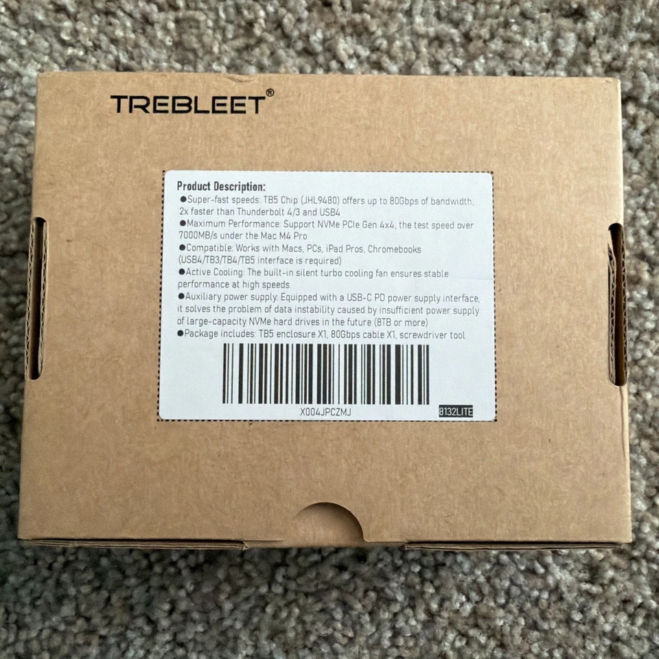 Trebleet Thunderbolt 5 M.2 Nvme SSD Gehäuse - Bild 3 von 3