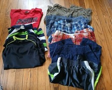 Youth Boys - 9pc Assorted Large 10-12 Shorts and T-shirt Bundle