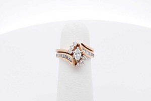 0.7cttw Diamond Wedding Set In 14k Yellow Gold 6.2 Grams Size 3.75 Eb0725wxzsa