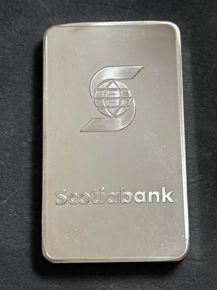 Scotia bank 10 oz bar .999 SILVER bullion BAR - Image 2 of 2