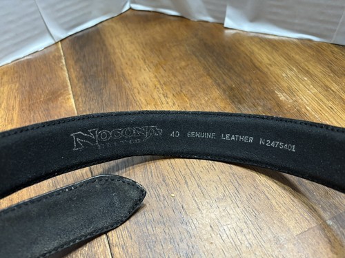 Montana Silver Smiths Belt Used 40” Length N2475401 Nocona Belt Company Brown - Picture 2 of 7