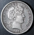1906-S BARBER LIBERTY DIME - VF/XF