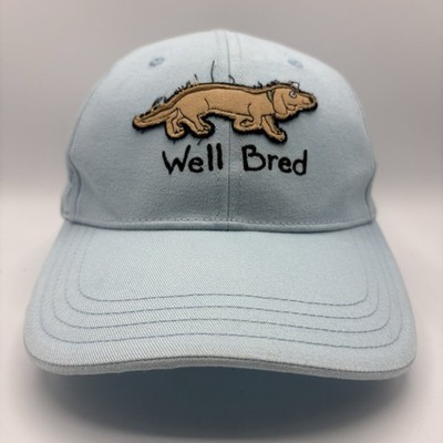 Hatley Well Bred Hat Adult Strapback Blue Baseball Cap Get Clothes To Nature Dog