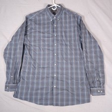 Eddie Bauer Wrinkle Free Button Shirt Mens TXL Tall Classic Fit Plaid Cotton