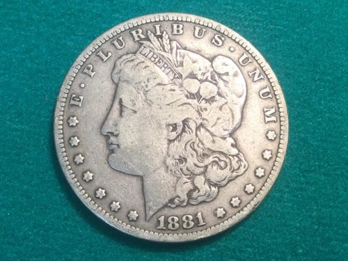 1881-S Morgan Silver Dollar in Fine Condition