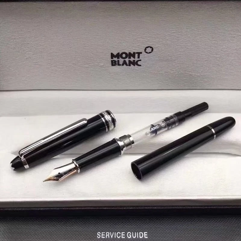 Caneta-tinteiro Montblanc Luxury Classic 4810 preta corpo assinatura nova - Imagem 3 de 4