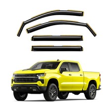 In-Channel Window Rain Guards Fit for Truck Chevy Silverado/GMC Sierra 1500 2...