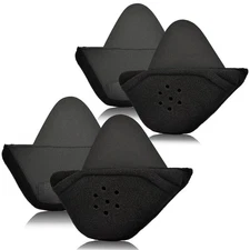 Iguerburn 2 Pair Half Helmet Ear Pads Speaker Pockets, Bluetooth Motorcycle