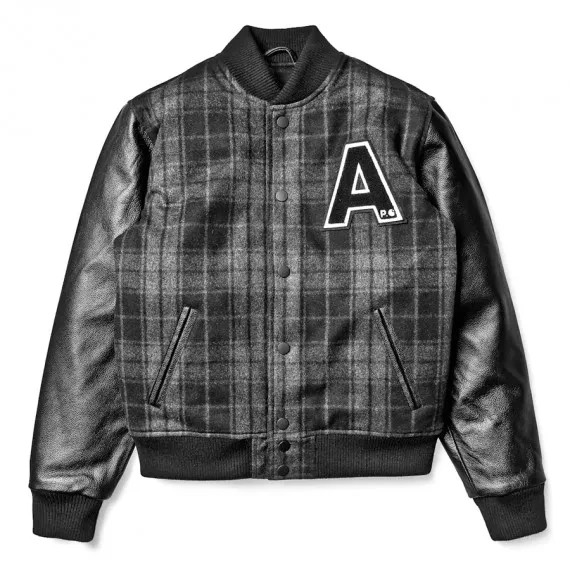 A.P.C. x Carhartt WIP Schopenhauer Jacket I013019 Anthracite/Black Check S