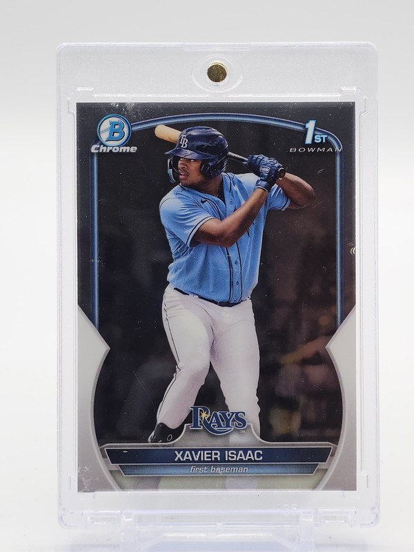 XAVIER ISAAC 2023 BOWMAN CHROME 1ST ROOKIE #BCP-145 RAYS Q7420