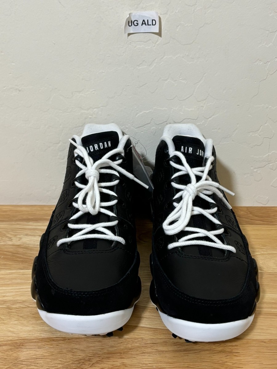 Nike Air Jordan 9 Low G Barons Black/White Golf Shoes Size  display picture 2