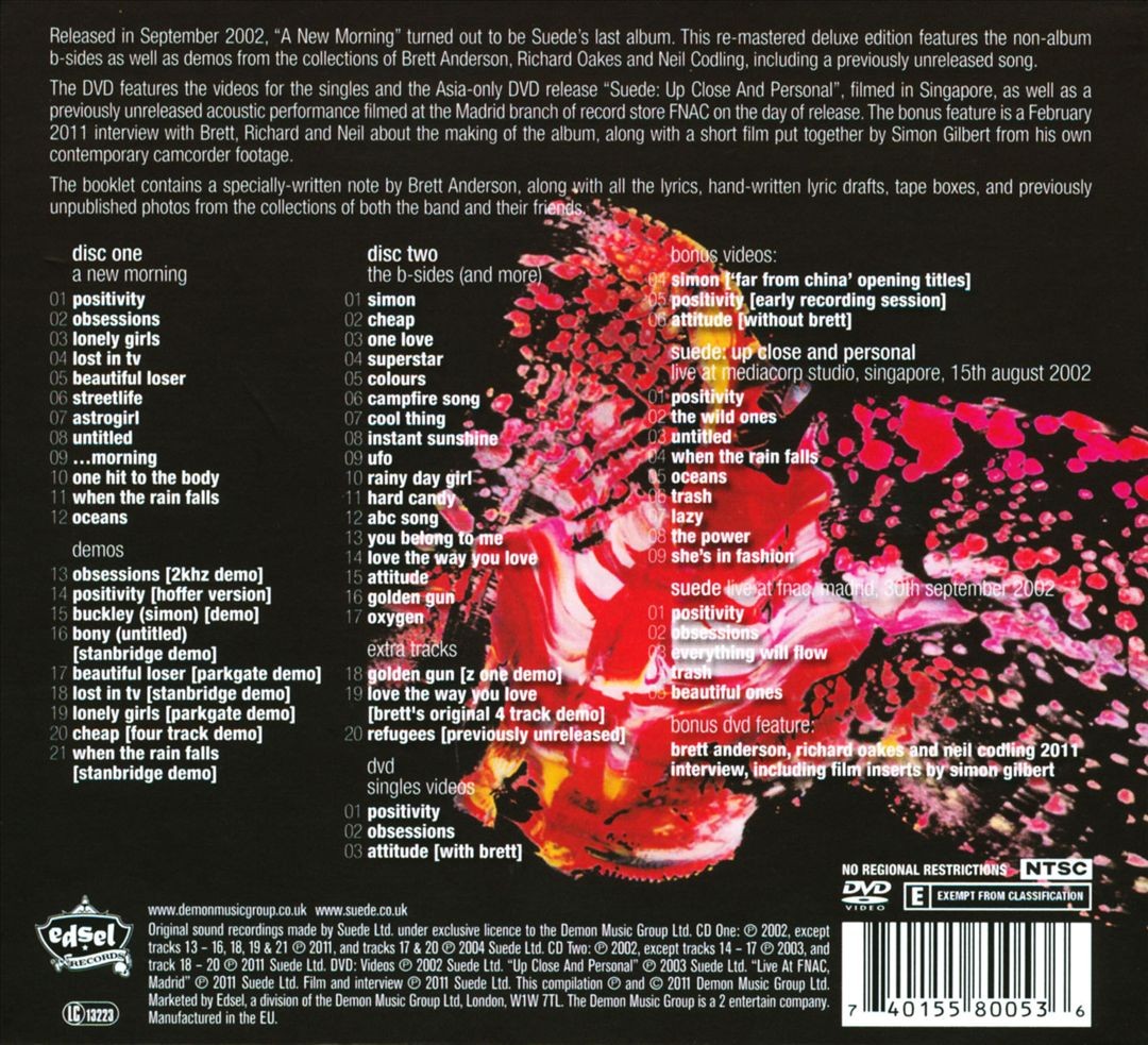 Suede New Morning New Cd & Dvd
