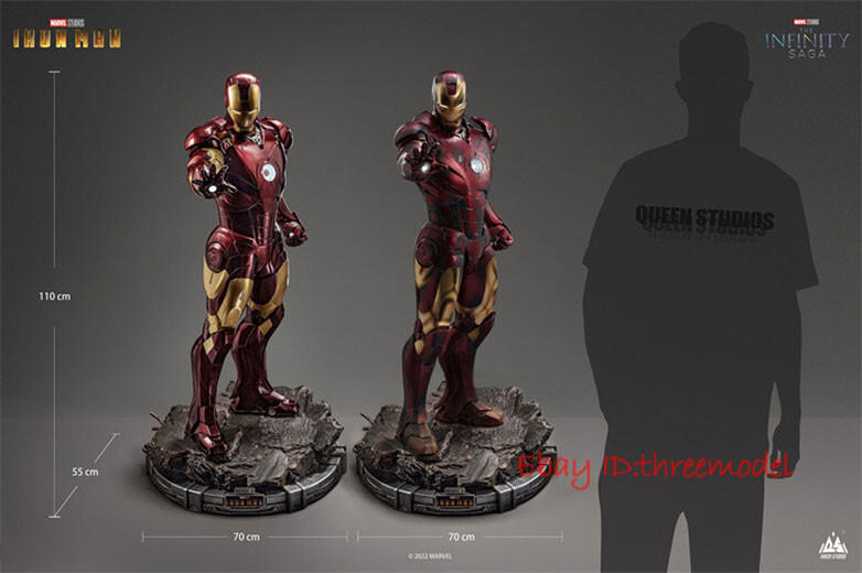 Queen Studios QS 1/2 Iron Man Mark3 MK3 Standard Ver Painted