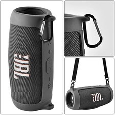 1Pcs Silicone Case Cover for JBL Charge 5 Bluetooth Speaker with Shoulder Strap