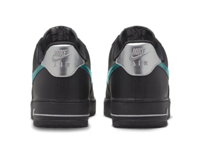 Nike Air Force 1 07 Low Black Blue Lightning Sneakers Top  display picture 2