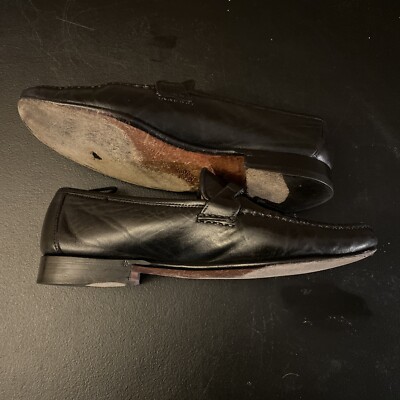 Allen Edmonds Urbino Tassel Loafers Black Leather Italy  display picture 3