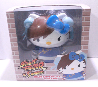 Street Fighter x Sanrio: Hello Kitty Chun-Li 10'' Coin Bank Capcom Toynami 2014