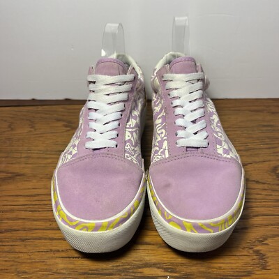 Vans Old Skool Stacked Wavy Days Platform Sneaker 500714 Canvas Suede Sz 8.5