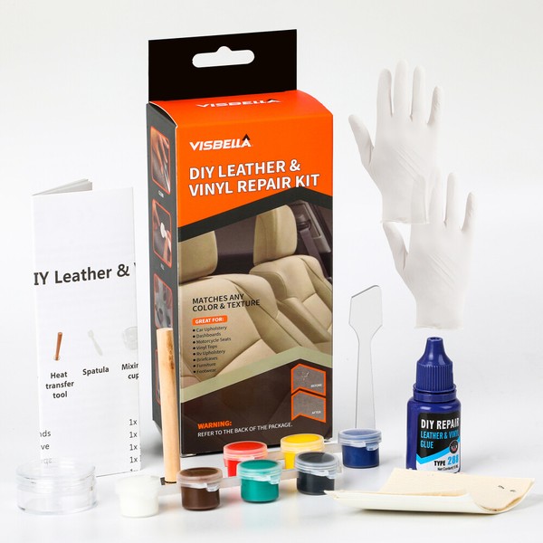 Kit de reparación de asiento de coche de sofá cuero fijo tapicería alfombra reparación de orificios de incendio DIY