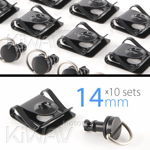 KiWAV 1/4 Turn Quick Release Fastener Fairing Clip on 14mm 10 Pieces ...