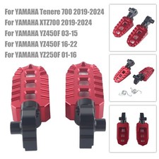 Clavija delantera de aluminio CNC roja apta para Yamaha Tenere 700 XTZ700 YZ250X YZ125X