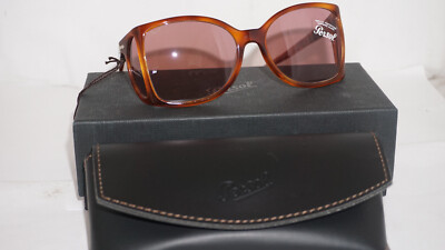 Persol Sunglasses New Terra di Siena Brown Violet Wrap PO0006 96/4R 54 17 125