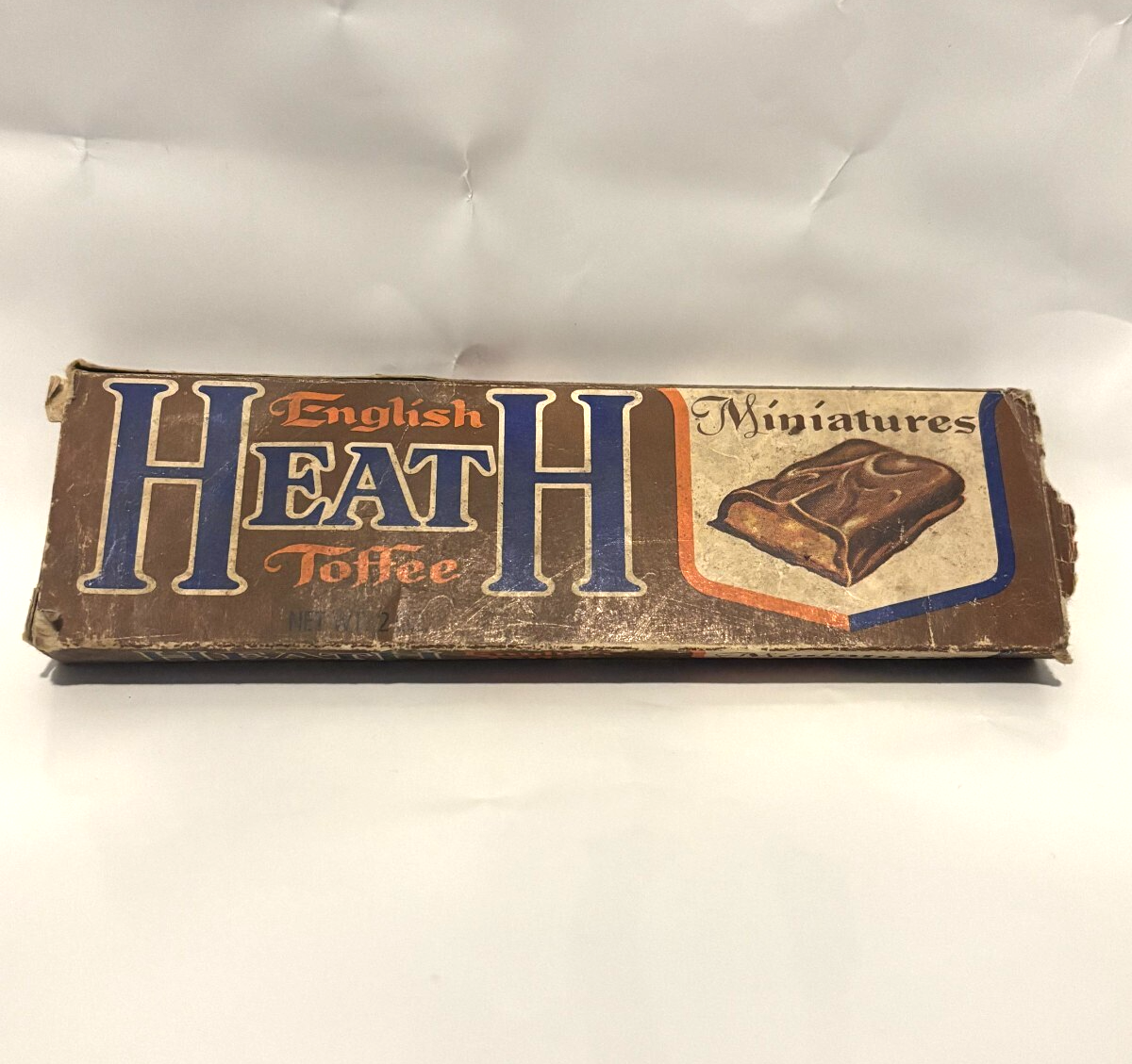 Vintage 1960s Heath Bar Miniatures Empty Candy Box Rare Collectible