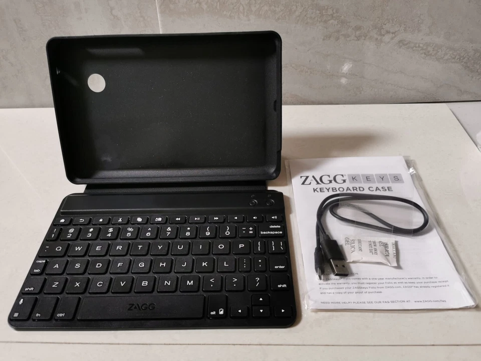 New ZAGG Keys Bluetooth Wireless Keyboard Case for samsung 7" tablets - Image 3 of 4