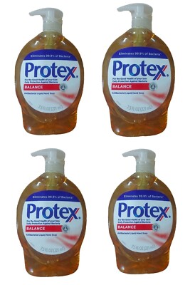 Protex Balance Antibacterial Liquid Hand Soap Handwash (4 bottle of 7.5oz.)