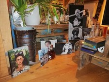 Orologio artistico da tavolo & parete Regalo particolare. Comletato a mano...