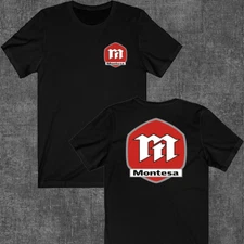 Montesa Motorcycle Classic Retro Men's Black Size S to 5XL