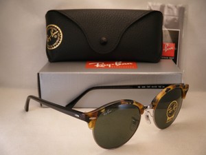 Ray Ban 4246 Clubround Spot Black w Green Crystal (G-15) Lens (RB4246 1157)  | eBay