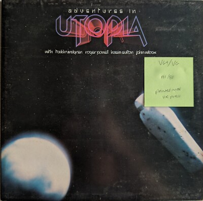 Utopia Adventures In Utopia Vinyl Record VG+/VG ILPS9602 1980 1st Press