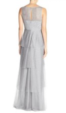 BHLDN Donna Morgan Hyacinth Dress Wedding Gown Bridesmaid Whisper Grey New 18