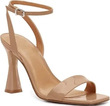 Juliet Holy Womens Square Toe, Ankle Strap/Buckle Heeled Sandals - Size 8M - NIB
