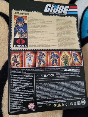 GI Joe Action Figure Retro O ring Cobra Officer | eBay