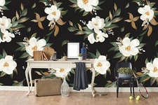 3D Floral Seamless Wallpaper Wall Mural Removable Self-adhesive Sticker 480