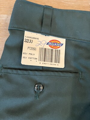 Vintage 90s Dickies Work Pants 32x29 USA NWT Skate Y2K Style Green