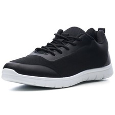 NEW - ALPINE SWISS Men's BOLT Black LACE-UP CASUAL LIGHT MESH SNEAKER SHOES -10