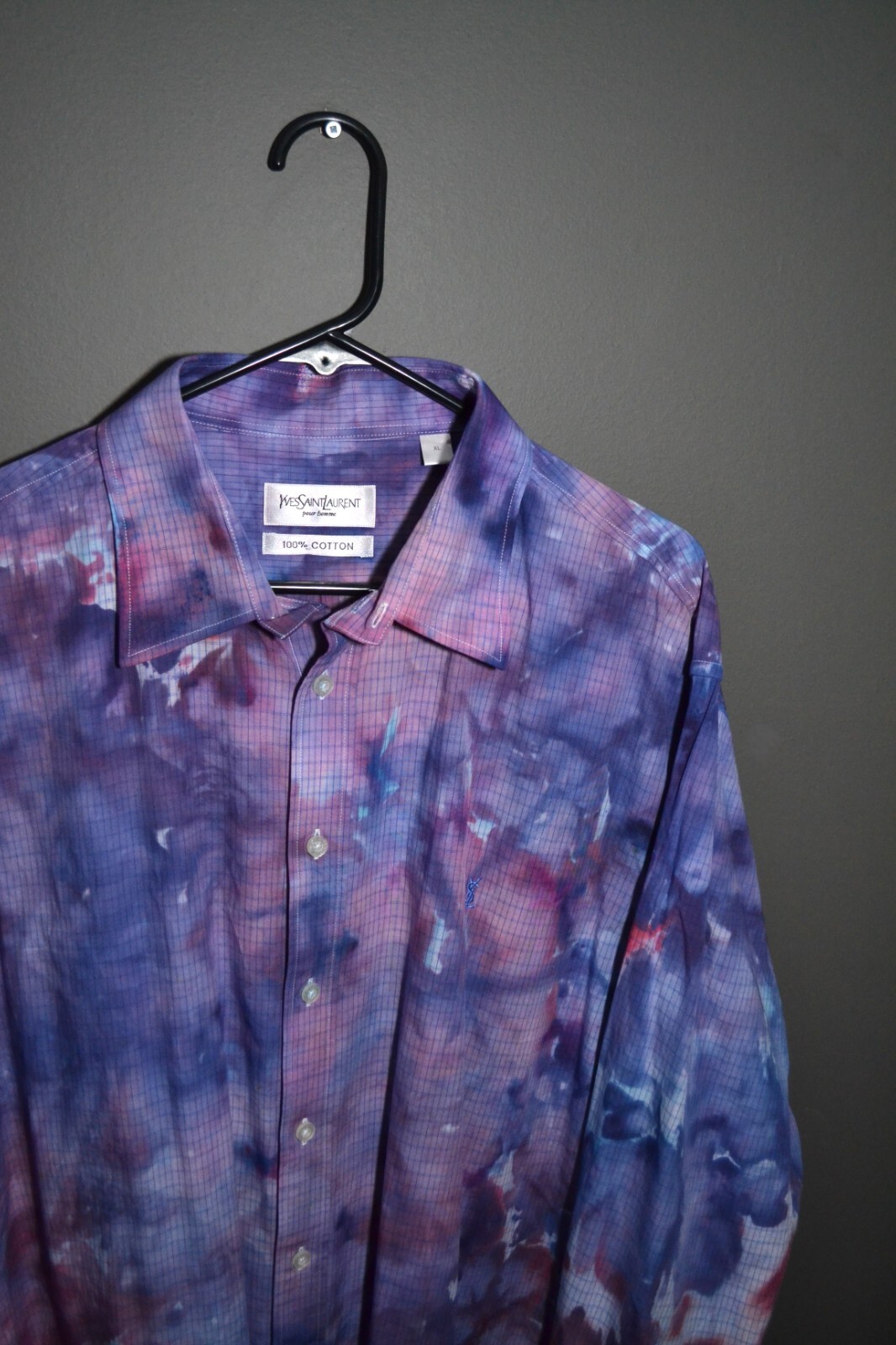 Camicia Yves Saint Laurent Galaxy Nebula Dye Ripstop Web taglia XL