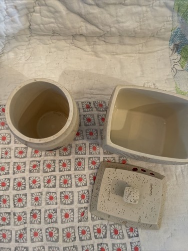 Juego de vaso y contenedor con tapa Kohls Falling Leaves pintado a mano - Imagen 3 de 5