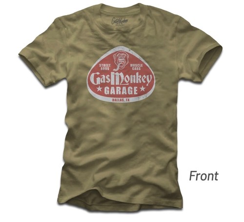 Gas Monkey Garage Dallas Texas Richards Favortie Tee Mens Green Size M