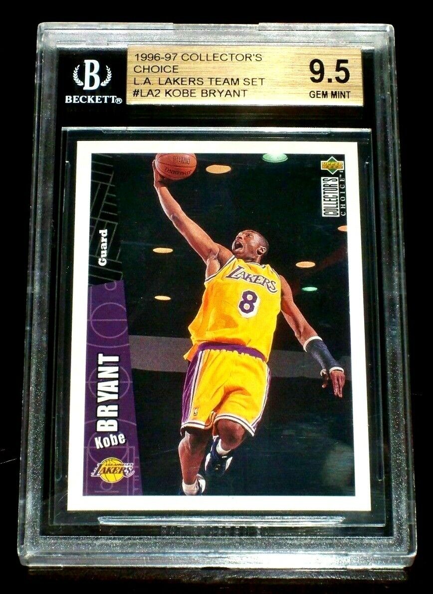 Kobe Bryant RC 1996-97 UD Collector's Choice Rookie#LA2 GEM BGS9.5!Lakers G  GOAT