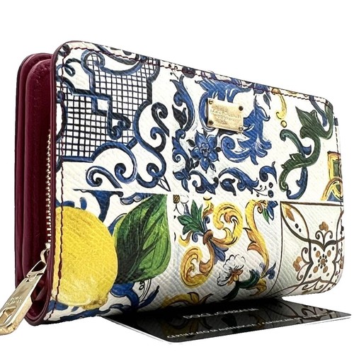 DOLCE & GABBANA DG Plate Metal 2-Clip Wallet Chain, Silver, T2606