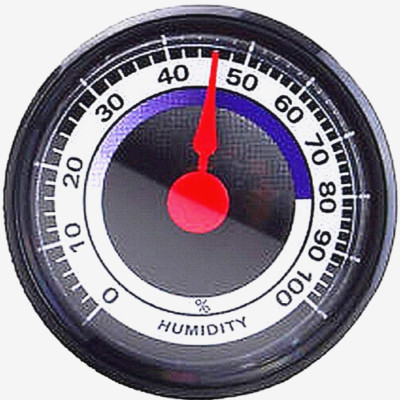 small HYGROMETER 2'' diameter Humidity Monitor Measure Percentage Moisture Gauge